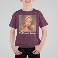 Y'all Need Jesus T Shirt For Kid Funny Girls Meme Saying Christian Humor