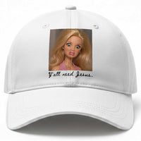 Ya'll Need Jesus Disgusted Face Christian Funny Baseball Cap