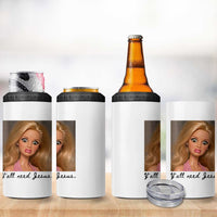 Ya'll Need Jesus Disgusted Face Christian Funny 4 in 1 Can Cooler Tumbler