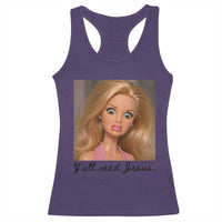 Ya'll Need Jesus Disgusted Face Christian Funny Racerback Tank Top