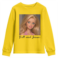 Ya'll Need Jesus Disgusted Face Christian Funny Youth Sweatshirt