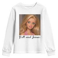 Ya'll Need Jesus Disgusted Face Christian Funny Youth Sweatshirt
