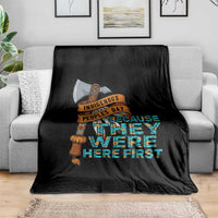 Indigenous People Throw Blanket Native American Day Because They Were Here First - Wonder Print Shop