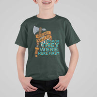 Indigenous People T Shirt For Kid Native American Day Because They Were Here First - Wonder Print Shop
