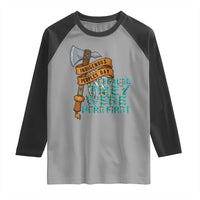 Indigenous People Raglan Shirt Native American Day Because They Were Here First - Wonder Print Shop