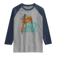 Indigenous People Raglan Shirt Native American Day Because They Were Here First - Wonder Print Shop