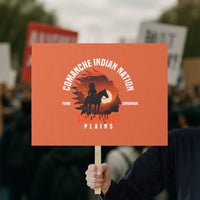 Comanche Native American Indian Chief Respect Protest Sign - Wonder Print Shop