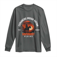 Comanche Native American Indian Chief Respect Long Sleeve Shirt - Wonder Print Shop