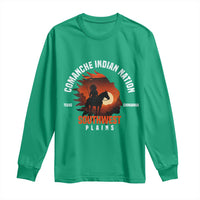 Comanche Native American Indian Chief Respect Long Sleeve Shirt - Wonder Print Shop