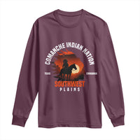 Comanche Native American Indian Chief Respect Long Sleeve Shirt - Wonder Print Shop