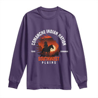 Comanche Native American Indian Chief Respect Long Sleeve Shirt - Wonder Print Shop