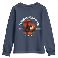 Comanche Native American Indian Chief Respect Youth Sweatshirt - Wonder Print Shop