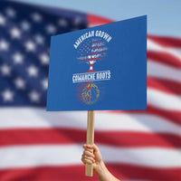 Distressed Tree Protest Sign American Grown with Comanche Roots - Wonder Print Shop