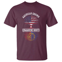 Distressed Tree T Shirt American Grown with Comanche Roots - Wonder Print Shop
