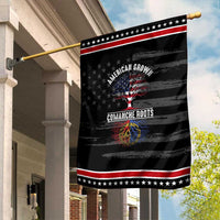 Distressed Tree Garden Flag American Grown with Comanche Roots