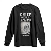 Native American Indian Chief Long Sleeve Shirt Lakota Sioux Chief Spotted Elk - Wonder Print Shop