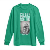Native American Indian Chief Long Sleeve Shirt Lakota Sioux Chief Spotted Elk - Wonder Print Shop