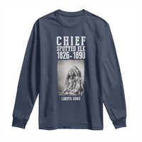 Native American Indian Chief Long Sleeve Shirt Lakota Sioux Chief Spotted Elk - Wonder Print Shop