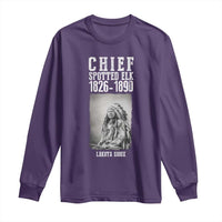 Native American Indian Chief Long Sleeve Shirt Lakota Sioux Chief Spotted Elk - Wonder Print Shop