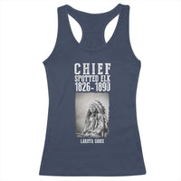 Native American Indian Chief Racerback Tank Top Lakota Sioux Chief Spotted Elk - Wonder Print Shop