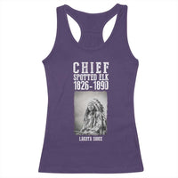 Native American Indian Chief Racerback Tank Top Lakota Sioux Chief Spotted Elk - Wonder Print Shop