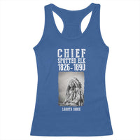 Native American Indian Chief Racerback Tank Top Lakota Sioux Chief Spotted Elk - Wonder Print Shop
