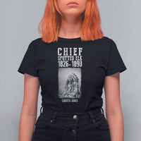 Native American Indian Chief T Shirt For Women Lakota Sioux Chief Spotted Elk - Wonder Print Shop