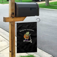 Ready For Halloween Frog Garden Flag Funny Frog Scooter Pumpkin Costume Gift