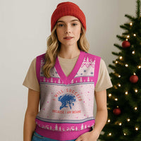 I Will Succeed Because I Am Insane V-Neck Knit Sweater Vest Funny Jimothy Raccoon Meme