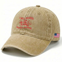 I Will Succeed Because I Am Insane Washed Cotton Baseball Cap Funny Cowgirl Tiger Sarcastic Humor