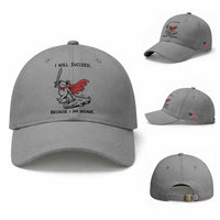 I Will Succeed Because I Am Insane Baseball Cap Funny Frog Sarcastic Humor