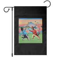 Funny Kendo Cat Garden Flag Samurai Martial Arts - Wonder Print Shop