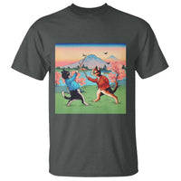 Funny Kendo Cat T Shirt Samurai Martial Arts - Wonder Print Shop