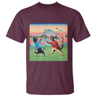 Funny Kendo Cat T Shirt Samurai Martial Arts - Wonder Print Shop