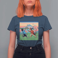 Funny Kendo Cat T Shirt For Women Samurai Martial Arts - Wonder Print Shop
