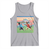 Funny Kendo Cat Tank Top Samurai Martial Arts - Wonder Print Shop