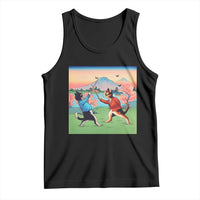 Funny Kendo Cat Tank Top Samurai Martial Arts - Wonder Print Shop