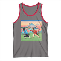 Funny Kendo Cat Tank Top Samurai Martial Arts - Wonder Print Shop