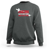 Funny Fencer Sweatshirt Fencing Make Me New Friends And Stab Them - Wonder Print Shop