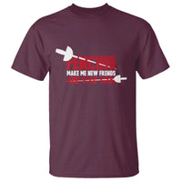 Funny Fencer T Shirt Fencing Make Me New Friends And Stab Them - Wonder Print Shop