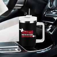 Funny Fencer Tumbler With Handle Fencing Make Me New Friends And Stab Them - Wonder Print Shop