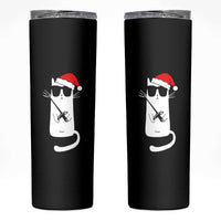Funny Cat Fencing Christmas Skinny Tumbler Cute Kitty Lover - Wonder Print Shop