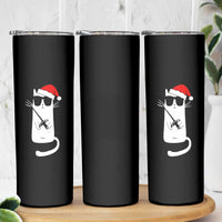 Funny Cat Fencing Christmas Skinny Tumbler Cute Kitty Lover - Wonder Print Shop