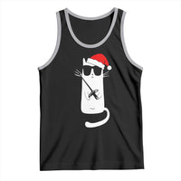 Funny Cat Fencing Christmas Tank Top Cute Kitty Lover - Wonder Print Shop
