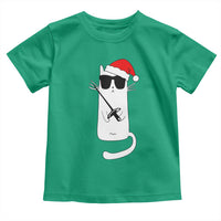Funny Cat Fencing Christmas Toddler T Shirt Cute Kitty Lover - Wonder Print Shop
