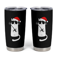 Funny Cat Fencing Christmas Tumbler Cup Cute Kitty Lover - Wonder Print Shop