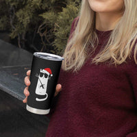 Funny Cat Fencing Christmas Tumbler Cup Cute Kitty Lover - Wonder Print Shop