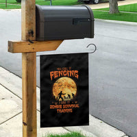 Funny Fencing Halloween Garden Flag You Call It Fencing Zombie Survival - Wonder Print Shop