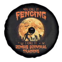 Funny Fencing Halloween Spare Tire Cover You Call It Fencing Zombie Survival - Wonder Print Shop