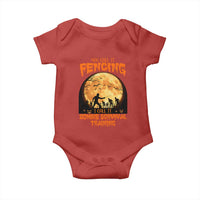 Funny Fencing Halloween Baby Onesie You Call It Fencing Zombie Survival - Wonder Print Shop